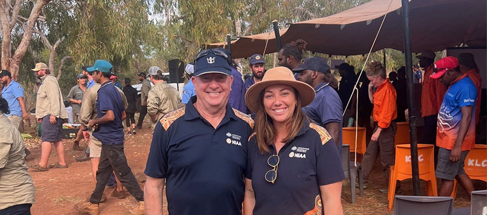 NIAA staff at the 2024 Kimberley Ranger Forum, Nyul Nyul country, Western Australia