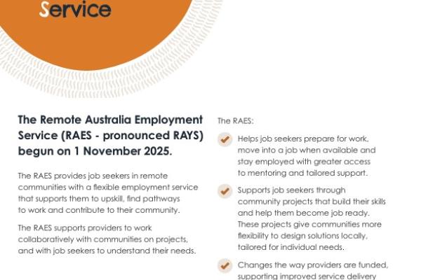 RAES fact sheet cover