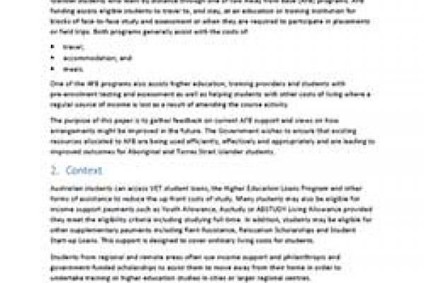 Away from Base (AFB) Futures Discussion Paper