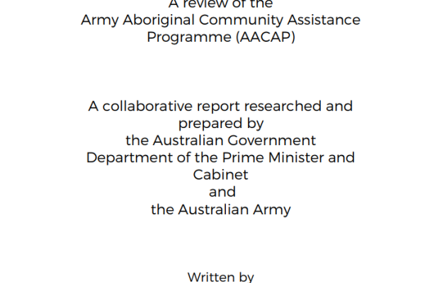 Realising the Potential - a review of the Army Aboriginal Community Assistance Programme
