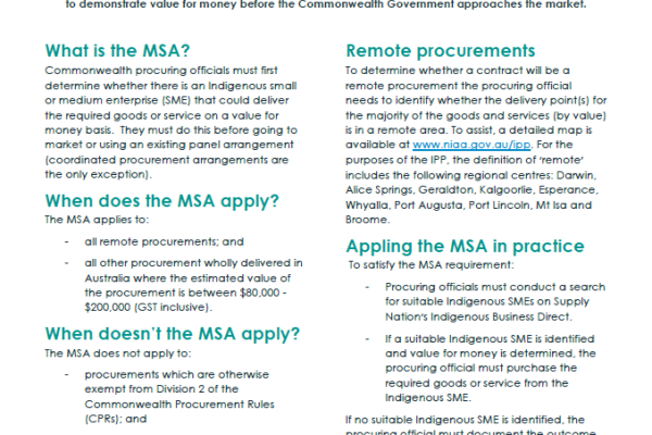 IPP Mandatory Set Aside Factsheet