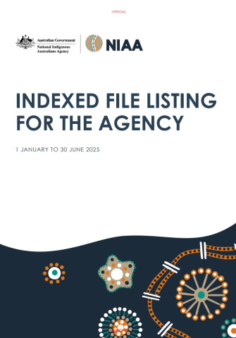 Indexed file listing for the Agency - January to June 2025