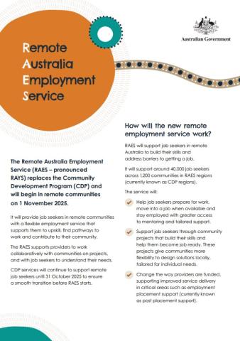RAES Factsheet Cover